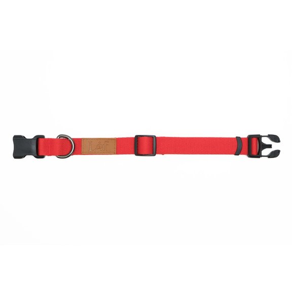 Lof Red Classic Dog Collar (S/M/L) - Picture 2 of 7